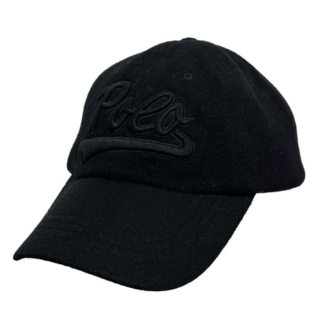 POLO RALPHLAUREN　"SCRIPT LOGO" MELTON BASEBALL CAP