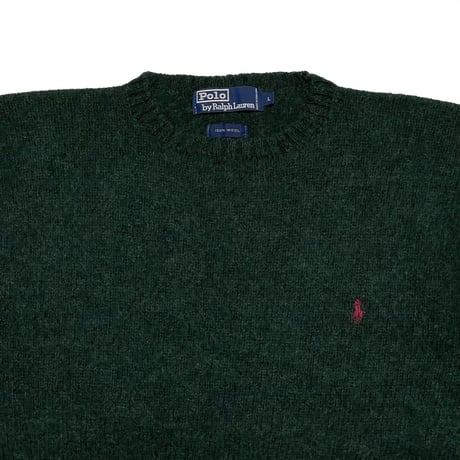 POLO RALPHLAUREN　"WOOL 100%" SWEATER