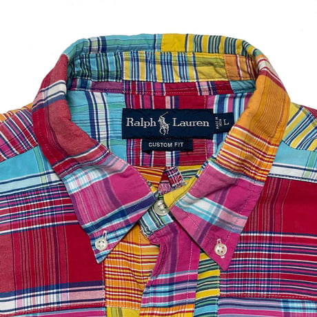 RALPHLAUREN　"PATCH WORK" S/S SHIRT