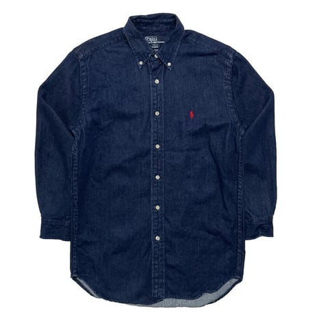 POLO RALPHLAUREN　"PONY" BUTTON DOWN DENIM SHIRT