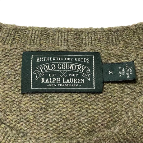 POLO COUNTRY RALPHLAUREN　"POLO SPORTSMAN" SWEATER