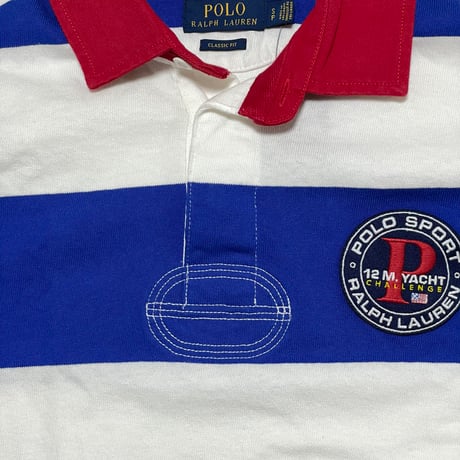 POLO RALPHLAUREN　タグ付き　"CLASSIC FIT 12M YACHT CHALLENGE RUGBY SHIRT" RUGBY SHIRT