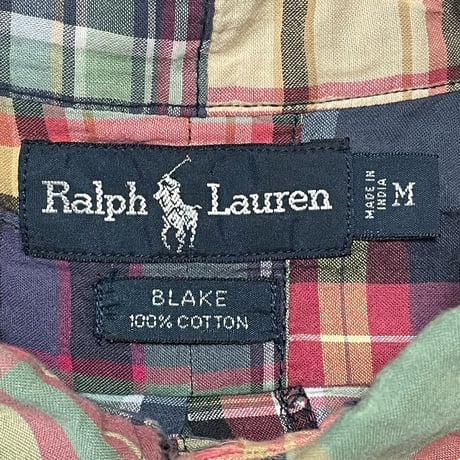 RALPHLAUREN　 "BLAKE" PATCHWORK SHIRT