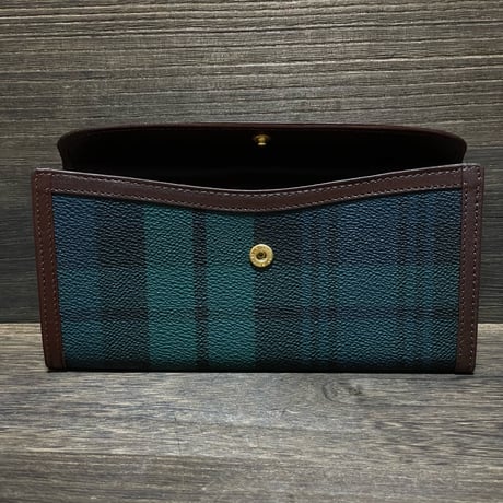 POLO RALPHLAUREN　"LEATHER GOODS" CHECKBOOK WALLET