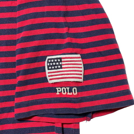 POLO RALPHLAUREN　"US FLAG" STRIPE S/S TEE