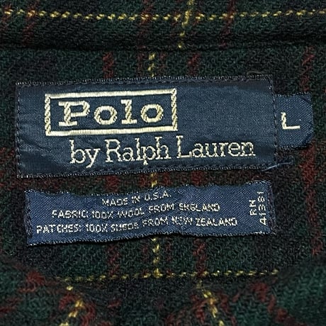 POLO RALPHLAUREN　"MADE IN USA" FLANNEL SHIRT