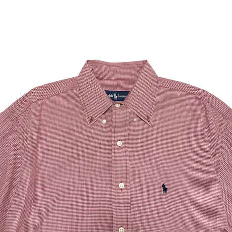POLO RALPHLAUREN　"CLASSIC FIT GINGHAM CHECK" S/S SHIRT