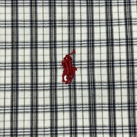 RALPHLAUREN　"PLAID" BUTTONDOWN SHIRT