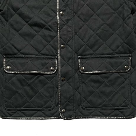 POLO RALPHLAUREN　"LEATHER PATCH" QUILTING JACKET