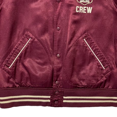 POLO RALPHLAUREN　"NEW YORK" SATIN STADIUM JACKET