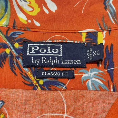 POLO RALPHLAUREN　"FISHING" ALOHA SHIRT (XL)