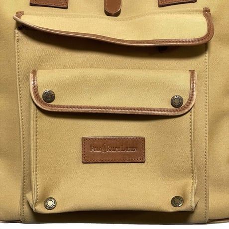 POLO RALPHLAUREN　"CANVAS" TOTE BAG