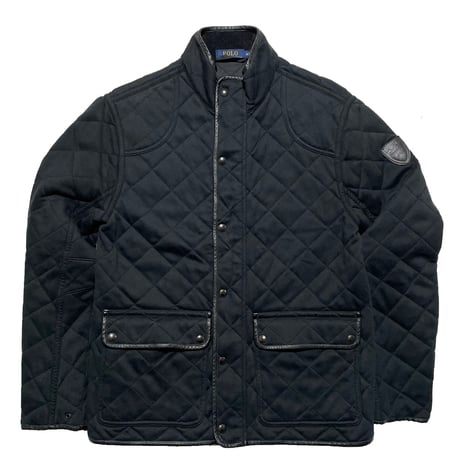 POLO RALPHLAUREN　"LEATHER PATCH" QUILTING JACKET
