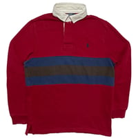 POLO RALPHLAUREN　"COLOR BLOCK" RUGBY SHIRT