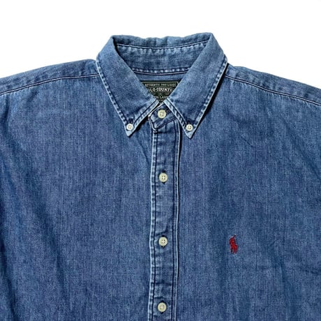 POLO COUNTRY RALPHLAUREN　DENIM BUTTONDOWN SHIRT