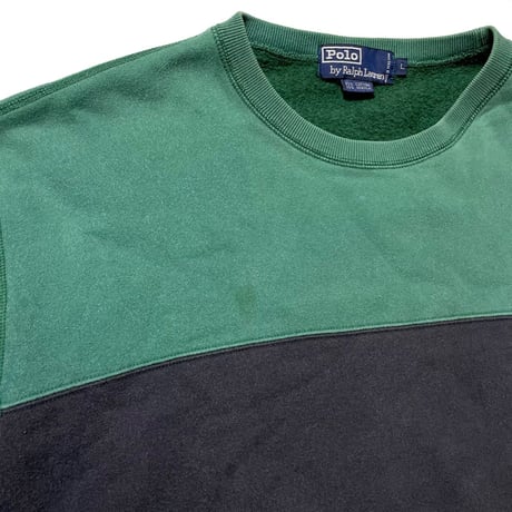 POLO RALPHLAUREN　"COLOR BLOCK" SWEAT
