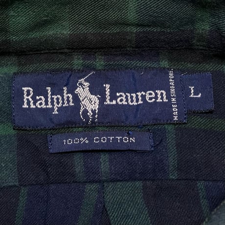RALPHLAUREN　"BLACK WATCH" BUTTONDOWN SHIRT