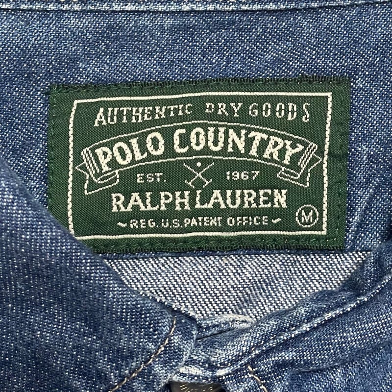 POLO COUNTRY RALPHLAUREN DENIM WORK SHIRT (Mサイズ...