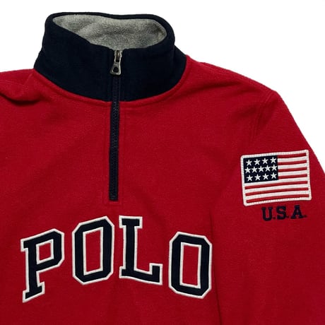 POLO RALPHLAUREN　"HARF-ZIP" FLEECE JACKET (BOYS)