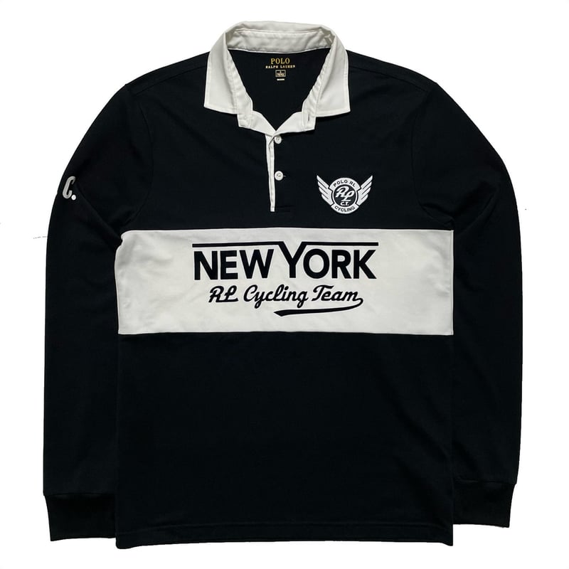 Polo by Ralph Lauren 黒　ポロシャツ NEW YORK Polo Ralph Lauren New York Shirt (S) – Taka Vintage