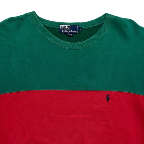 POLO RALPHLAUREN　"COLOR BLOCK" SWEAT