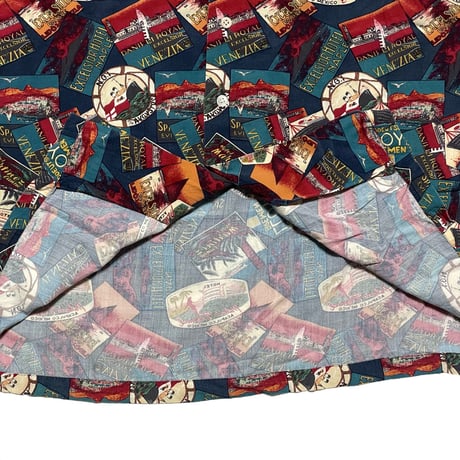 POLO RALPHLAUREN　"HOTEL STICKER" ALOHA SHIRT