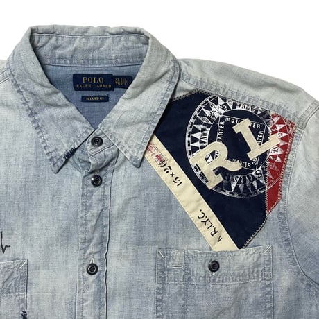 POLO RALPHLAUREN　"FLAG" CHAMBRAY SHIRT