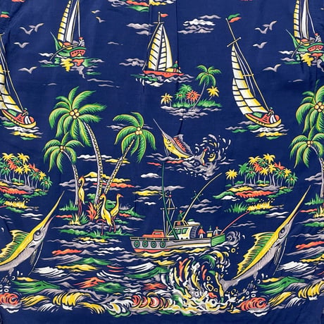POLO RALPHLAUREN　"FISHING" ALOHA SHIRT