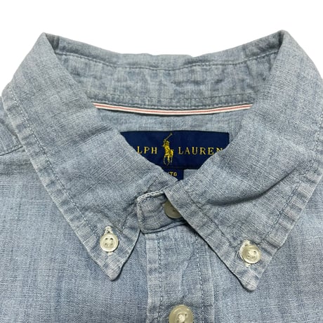 POLO RALPHLAUREN　"COTTON CHAMBRAY SHIRT" S/S SHIRT