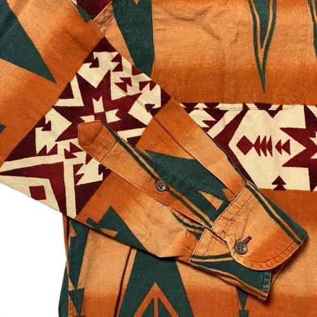 RALPHLAUREN　"NATIVE PATTERN" DOUBLE POCKET SHIRT