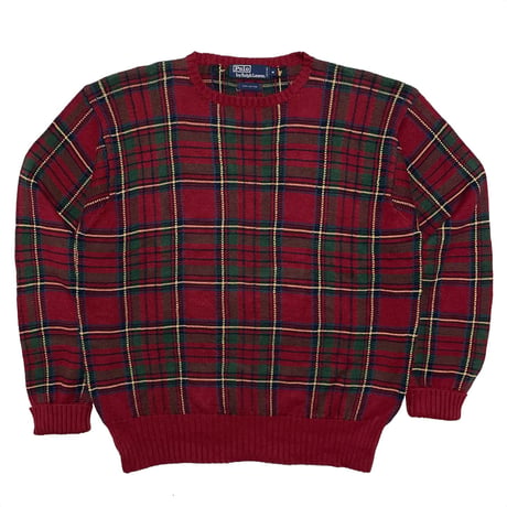 POLO RALPHLAUREN　"TARTAN CHECK" SWEATER