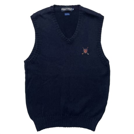 POLO GOLF RALPHLAUREN　"GOLF LOGO" VEST SWEATER