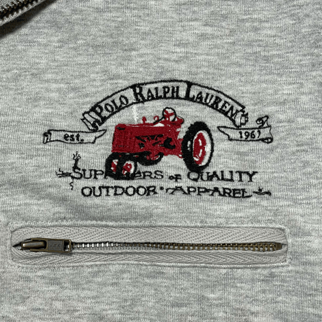POLO RALPHLAUREN　"HALF ZIP" SWEAT