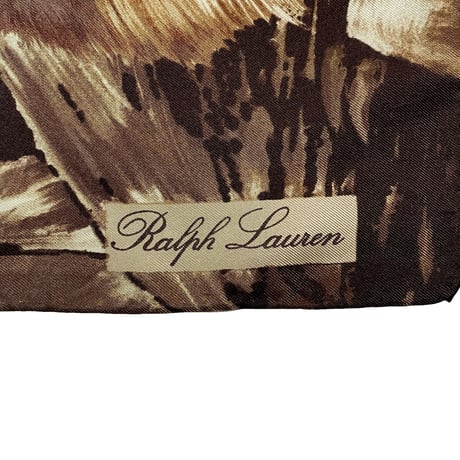 RALPHLAUREN　"TIGER" SILK BANDANA (MADE IN JAPAN)