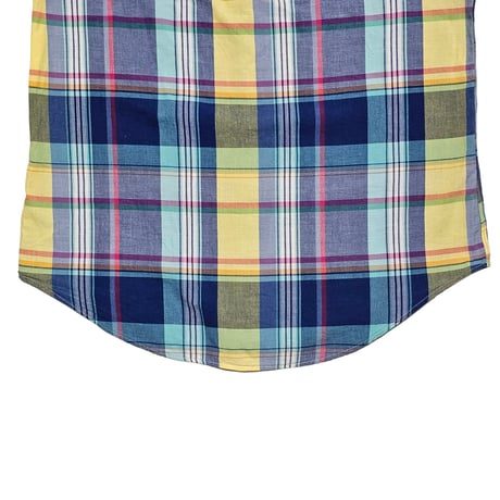 POLO RALPHLAUREN　"MADRAS CHECK BOTTON DOWN SHIRT" S/S SHIRT
