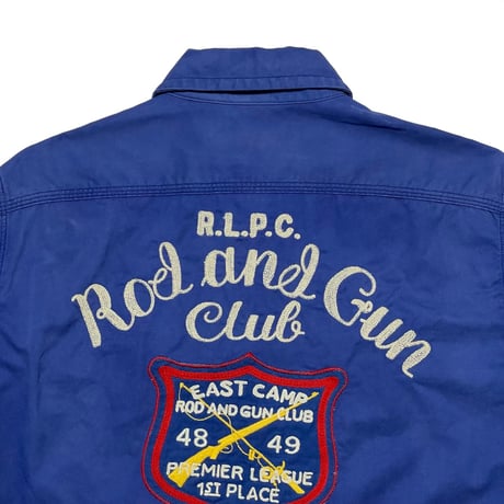 POLO RALPHLAUREN　 "R.L.P.C. Rod and Gun Club"  WORK SHIRT (Sサイズ)
