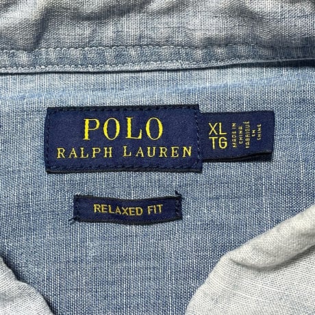 POLO RALPHLAUREN　"FLAG" CHAMBRAY SHIRT
