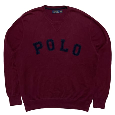 POLO RALPHLAUREN　"LOGO" LIGHT SWEAT