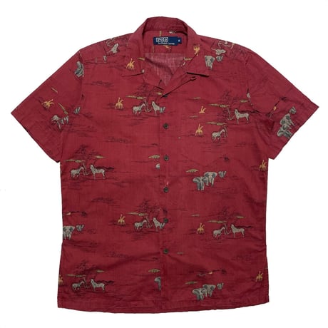 POLO RALPHLAUREN　"SAFARI" OPEN COLLAR SHIRT