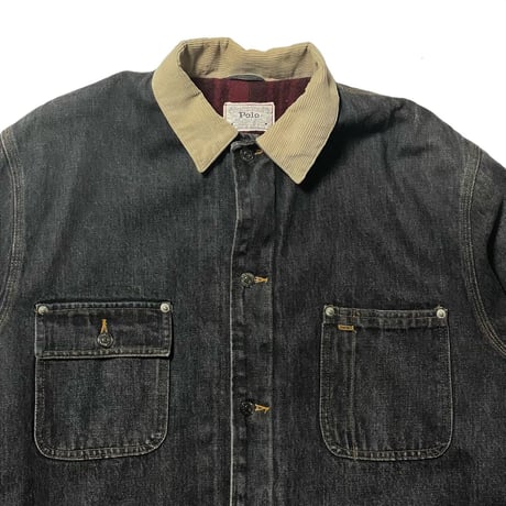 POLO RALPHLAUREN　"MADE IN USA" BLACK COVERALL