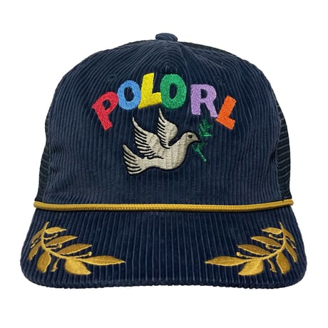 POLO RALPHLAUREN　"LOVE&PEACE" CORDUROY MESH CAP