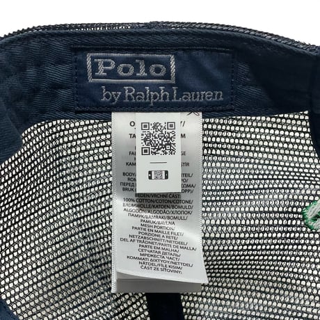 POLO RALPHLAUREN　"LOVE&PEACE" CORDUROY MESH CAP