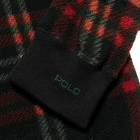 POLO RALPHLAUREN　"CHECKED" FLEECE SWEAT