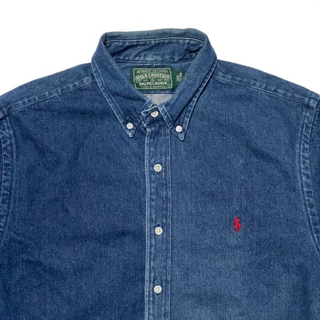 POLO COUNTRY RALPHLAUREN　"BUTTON DOWN" DENIM SHIRT