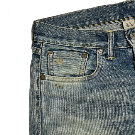 RRL RALPHLAUREN　 "VINTAGE WEATHERING" DENIM PANTS (MADE IN USA)