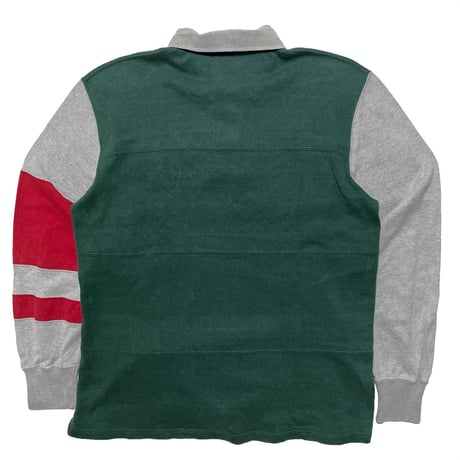 POLO RALPHLAUREN　"FIRE JUMPER" COLOR BLOCK POLO SHIRT