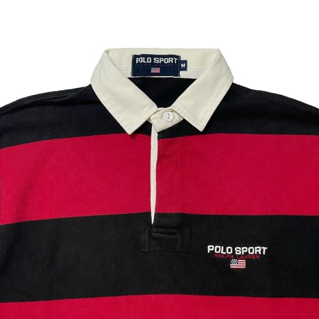 POLO SPORT RALPHLAUREN　"VERTICAL STRIPE" RUGBY SHIRT