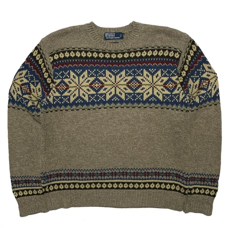 POLO RALPHLAUREN　"NORDIC" SWEATER