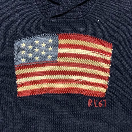 POLO RALPHLAUREN　"STAR&STRIPE" SWEATER