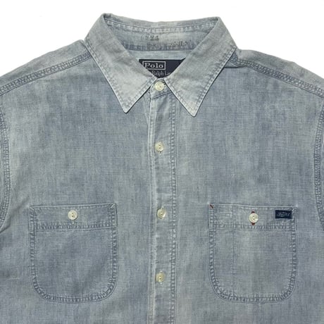 POLO RALPHLAUREN　"CHAMBRAY" S/S SHIRT (90s)